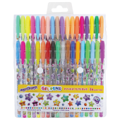 Ручки гелевые ЮНЛАНДИЯ, НАБОР 36 ЦВЕТОВ, узел 1 мм, линия письма 0,5 мм, 144451 за 421 ₽. Наборы гелевых ручек.  Доставка по РФ. Без переплат!