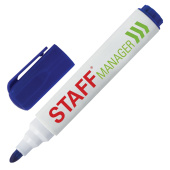 Маркер стираемый для белой доски СИНИЙ, STAFF "Manager" WBM-491, 5 мм, с клипом, 151492 за 20 ₽. Маркеры для досок.  Доставка по РФ. Без переплат!