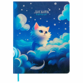 Дневник 1-11 класс 48 л., кожзам (твердая), печать, глиттер, ЮНЛАНДИЯ, "Котик", 106926 за 325 ₽. Дневники универсальные.  Доставка по РФ. Без переплат!