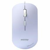 Мышь проводная бесшумная SMARTBUY 288-V, USB, 3 кнопки + 1 колесо, оптическая, сиреневая, 06819, SBM-288-V за 498 ₽. Мыши проводные компьютерные.  Доставка по РФ. Без переплат!