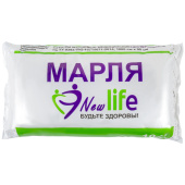 Марля медицинская отбеленная NEW LIFE отрез 0,9х10 м, плотность 36 (±2) г/м2, 94263 за 392 ₽. Марля и салфетки марлевые.  Доставка по РФ. Без переплат!