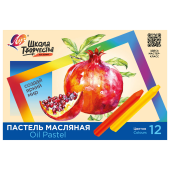 Пастель масляная ЛУЧ "Школа творчества", 12 цветов, трехгранная, картонная упаковка, 31С 1971-08 за 153 ₽. Пастель художественная масляная и восковая.  Доставка по РФ. Без переплат!