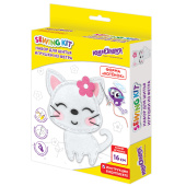 Набор для шитья игрушки из фетра "Котёнок", ЮНЛАНДИЯ, 664490 за 202 ₽. Наборы для рукоделия.  Доставка по РФ. Без переплат!