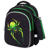 Рюкзак SNOOBAG (СНУБЭГ) MIND с пеналом в комплекте, 2 отделения, "Неоновый паук", 40х28х18 см, 274444 за 1&nbsp;500 ₽. Рюкзаки для начальной и средней школы.  Доставка по РФ. Без переплат!