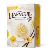 Зефир УДАРНИЦА "Шармэль" ванильный 255 г за 351 ₽. Зефир, мармелад, пастила, шербет, нуга.  Доставка по РФ. Без переплат!