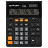 Калькулятор настольный BRAUBERG AAA-888 (202x159 мм), 12 разрядов, ЧЕРНЫЙ, двойное питание, 273981 за 657 ₽. Калькуляторы настольные.  Доставка по РФ. Без переплат!