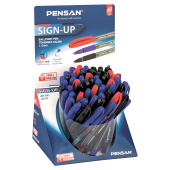 Ручка шариковая масляная с грипом PENSAN "Sign-Up", классические цвета АССОРТИ, ДИСПЛЕЙ, линия письма 0,8 мм, 2410/S60 за 45 ₽. Ручки шариковые неавтоматические.  Доставка по РФ. Без переплат!