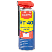 Смазка универсальная проникающая BT-40 (аналог WD-40) 450 мл, УМНЫЙ РАСПЫЛИТЕЛЬ, RABBITEX (РАББИТЕКС), 700298 за 365 ₽. Смазочные материалы.  Доставка по РФ. Без переплат!