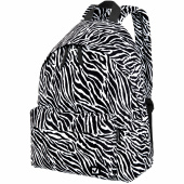 Рюкзак BRAUBERG СИТИ-ФОРМАТ универсальный, "Zebra", белый/черный, 41х32х14 см, 271680 за 704 ₽. Рюкзаки городские для старшеклассников и студентов.  Доставка по РФ. Без переплат!