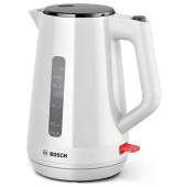 Чайник BOSCH TWK1M121, 1,7 л, 2400 Вт, закрытый нагревательный элемент, пластик, белый за 7&nbsp;307 ₽. Чайники.  Доставка по РФ. Без переплат!
