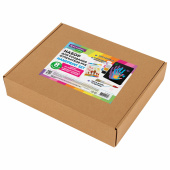 Набор отпечатки рук: холст 24х30 см, перламутр 6 цветов, кисть + сертификат В ПОДАРОК, BRAUBERG HOBBY, 192533 за 601 ₽. Наборы для художников.  Доставка по РФ. Без переплат!