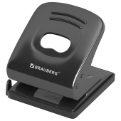Дырокол металлический BRAUBERG "Office style", до 30 листов, черный, 273954 за 579 ₽. Дыроколы настольные.  Доставка по РФ. Без переплат!