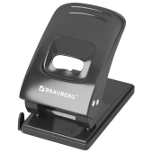 Дырокол металлический BRAUBERG "Office style", до 60 листов, черный, 273956 за 1&nbsp;042 ₽. Дыроколы настольные.  Доставка по РФ. Без переплат!