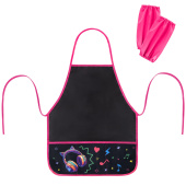 Фартук с нарукавниками для уроков труда BRAUBERG, 3 кармана, 46x54 см, "Headphones", 273643 за 230 ₽. Фартуки для уроков труда.  Доставка по РФ. Без переплат!