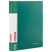 Папка на 2 кольцах BRAUBERG "Стандарт", 25 мм, зеленая, до 170 листов, 0,8 мм, 221613 за 155 ₽. Папки на кольцах.  Доставка по РФ. Без переплат!