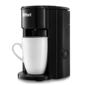Кофеварка капельная KITFORT КТ-763, 350 Вт, объем 0,15 л, черная за 1&nbsp;851 ₽. Кофеварки капельные.  Доставка по РФ. Без переплат!