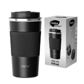 Термокружка 510 мл JOYLUX (ДЖОЙЛЮКС) EVERY DAY, нержавеющая сталь SUS304, силиконовый рукав, черный матовый, 700292 за 657 ₽. Термокружки.  Доставка по РФ. Без переплат!