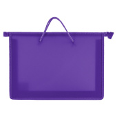 Папка на молнии с ручками ПИФАГОР, А4, 1 отделение, пластик, 55 мм, фиолетовая, 228237 за 193 ₽. Папки-сумки с ручками.  Доставка по РФ. Без переплат!