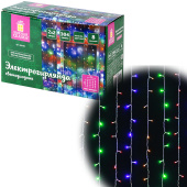 Электрогирлянда-занавес комнатная "Штора" 2х2 м, 304 LED, мультицветная, 220 V, контроллер, ЗОЛОТАЯ СКАЗКА, 591105 за 736 ₽. Электрогирлянды и световые фигуры.  Доставка по РФ. Без переплат!