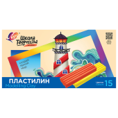 Пластилин классический ЛУЧ "Школа творчества", 15 цветов, 300 г, стек, картонная упаковка, 29С 1764-08 за 168 ₽. Пластилин.  Доставка по РФ. Без переплат!