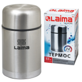 Термос LAIMA универсальный с широким горлом, 0,8 л, нержавеющая сталь, 601408 за 722 ₽. Термосы.  Доставка по РФ. Без переплат!