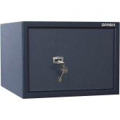 Сейф BRABIX "КМ-310", 310х430х375 мм, 20 кг, ключевой замок + полка, крепление к стене, 291166 за 16&nbsp;421 ₽. Сейфы мебельные, офисные.  Доставка по РФ. Без переплат!