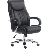 Кресло офисное BRABIX PREMIUM "Advance EX-575", хром, экокожа, черное, 531825 за 24 381 ₽. Кресла для руководителей.  Доставка по РФ. Без переплат!