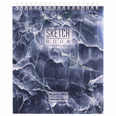 Скетчбук, каменная бумага 245 г/м2, 170х195 мм, 20 л., гребень, подложка, холодная фольга, "Мрамор", 98627 за 117 ₽. Альбомы, скетчбуки и бумага для графики и эскизов.  Доставка по РФ. Без переплат!