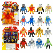 Фигурка-тянучка антистресс "MONSTER FLEX COMBAT" броня + оружие, 15 см, АССОРТИ, 16 видов, 1TOY, Т23407 за 571 ₽. Игрушки релаксирующие.  Доставка по РФ. Без переплат!