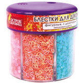 Блестки для декора, поделок, DIY, творчества, оформления, ФИГУРНЫЕ, ОСТРОВ СОКРОВИЩ, НЕОН, диспенсер с дозатором, 6 цветов по 9 г, 662226 за 223 ₽. Блестки для декора.  Доставка по РФ. Без переплат!