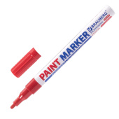 Маркер-краска лаковый (paint marker) 2 мм, КРАСНЫЙ, НИТРО-ОСНОВА, алюминиевый корпус, BRAUBERG PROFESSIONAL PLUS, 151440 за 80 ₽. Маркеры-краски лаковые.  Доставка по РФ. Без переплат!