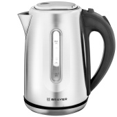 Чайник BRAYER BR1014, 1,7 л, 2200 Вт, закрытый нагревательный элемент, сталь за 3&nbsp;333 ₽. Чайники.  Доставка по РФ. Без переплат!