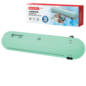 Ламинатор BRAUBERG ULTRA PM235M, МЯТНЫЙ, формат A4, толщина пленки 60-150 мкм, скорость 30 см/мин, 532185 за 1 817 ₽. Ламинаторы.  Доставка по РФ. Без переплат!