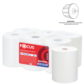 Полотенца бумажные рулонные 150 м FOCUS (H1) Extra Quick, втулка 38 мм, 2-слойные, белые, КОМПЛЕКТ 6 рулонов, 5050023 за 4 672 ₽. Полотенца бумажные профессиональные.  Доставка по РФ. Без переплат!