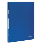 Папка с боковым металлическим прижимом BRAUBERG стандарт, синяя, до 100 листов, 0,6 мм, 221629 за 88 ₽. Папки с прижимом. Доставка по РФ. Без переплат!