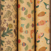 Бумага упаковочная новогодняя НАБОР 3 шт., "Christmas Kraft", 70х100 см, 3 дизайна, ЗОЛОТАЯ СКАЗКА, 592056 за 264 ₽. Бумага упаковочная подарочная новогодняя.  Доставка по РФ. Без переплат!