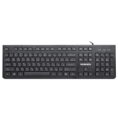 Клавиатура проводная SONNEN KB-8280, USB, 104 плоские клавиши, черная, 513510 за 737 ₽. Клавиатуры проводные.  Доставка по РФ. Без переплат!