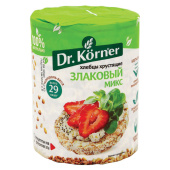 Хлебцы DR.KORNER "Злаковый микс", хрустящие, 90 г, пакет, 601090065 за 68 ₽. Хлебцы и хлебные палочки.  Доставка по РФ. Без переплат!