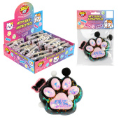 Игрушка-антистресс "КОШАЧЬЯ ЛАПКА С РЫБКОЙ", 7х6 см, черно-розовая, дисплей, JOLLY JOT (ДЖОЛЛИ ДЖОТ), 665773 за 98 ₽. Игрушки релаксирующие.  Доставка по РФ. Без переплат!