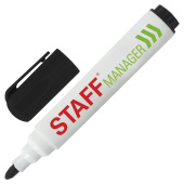 Маркер стираемый для белой доски ЧЕРНЫЙ, STAFF "Manager" WBM-491, 5 мм, с клипом, 151491 за 20 ₽. Маркеры для досок.  Доставка по РФ. Без переплат!