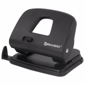 Дырокол BRAUBERG "SX-20", до 20 листов, черный, 229694 за 398 ₽. Дыроколы настольные.  Доставка по РФ. Без переплат!