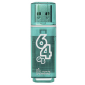 Флеш-диск 64 GB SMARTBUY Glossy USB 2.0, зеленый, SB64GBGS-G за 562 ₽. Флеш-диски USB.  Доставка по РФ. Без переплат!