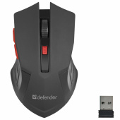 Мышь беспроводная DEFENDER Accura MM-275, USB, 5 кнопок + 1 колесо-кнопка, оптическая, черная, 52276 за 523 ₽. Мыши беспроводные компьютерные.  Доставка по РФ. Без переплат!