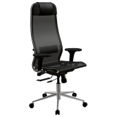 Кресло МЕТТА "ErgoLife" 10 B1-104D, хром, синхромеханизм, 2D-подлокотники, прочная сетка, черное за 26&nbsp;805 ₽. Кресла для руководителей.  Доставка по РФ. Без переплат!