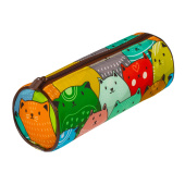 Пенал-тубус BRAUBERG, с эффектом Soft Touch, мягкий, "Cats", 22х8 см, 229008 за 376 ₽. Пеналы мягкие.  Доставка по РФ. Без переплат!