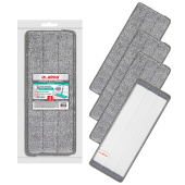 Насадки МОП для швабры (кармашки с 2-х сторон) КОМПЛЕКТ 4 шт., микрофибра, 33х12,5 см, LAIMA, 608146 за 628 ₽. Насадки и тряпки для швабр (МОПы).  Доставка по РФ. Без переплат!