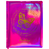 Дневник 1-11 класс 48 л., кожзам (твердая с поролоном), фольга, BRAUBERG HOLIDAY, "БАБОЧКА", 105985 за 250 ₽. Дневники универсальные.  Доставка по РФ. Без переплат!