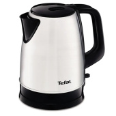 Чайник TEFAL KI150D30, 1,7 л, 2400 Вт, закрытый нагревательный элемент, сталь, серебристый, 7211001458 за 6 918 ₽. Чайники.  Доставка по РФ. Без переплат!