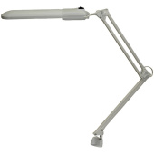 Настольная лампа светильник Дельта на струбцине, ЛЮМИНЕСЦЕНТНАЯ, цоколь 2G7, 11 Вт, серый за 2 416 ₽. Светильники.  Доставка по РФ. Без переплат!