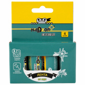 Липкая лента от мух усиленная мухоловка КОМПЛЕКТ 4 шт., NADZOR EXTREME, IFR1004 за 144 ₽. Средства от насекомых.  Доставка по РФ. Без переплат!